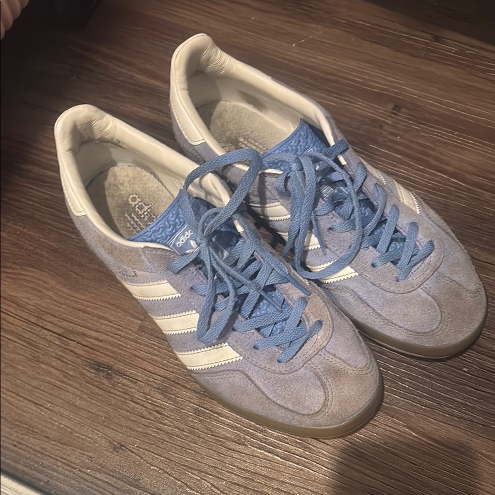 Adidas Classic Blue and White sambas
